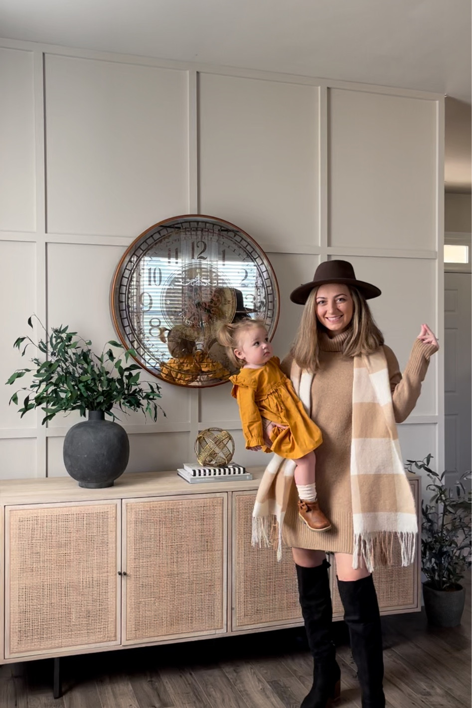 Amazon fall find//wearing size small in dress// size 7.5 in boots

#LTKfamily #LTKSeasonal #LTKstyletip