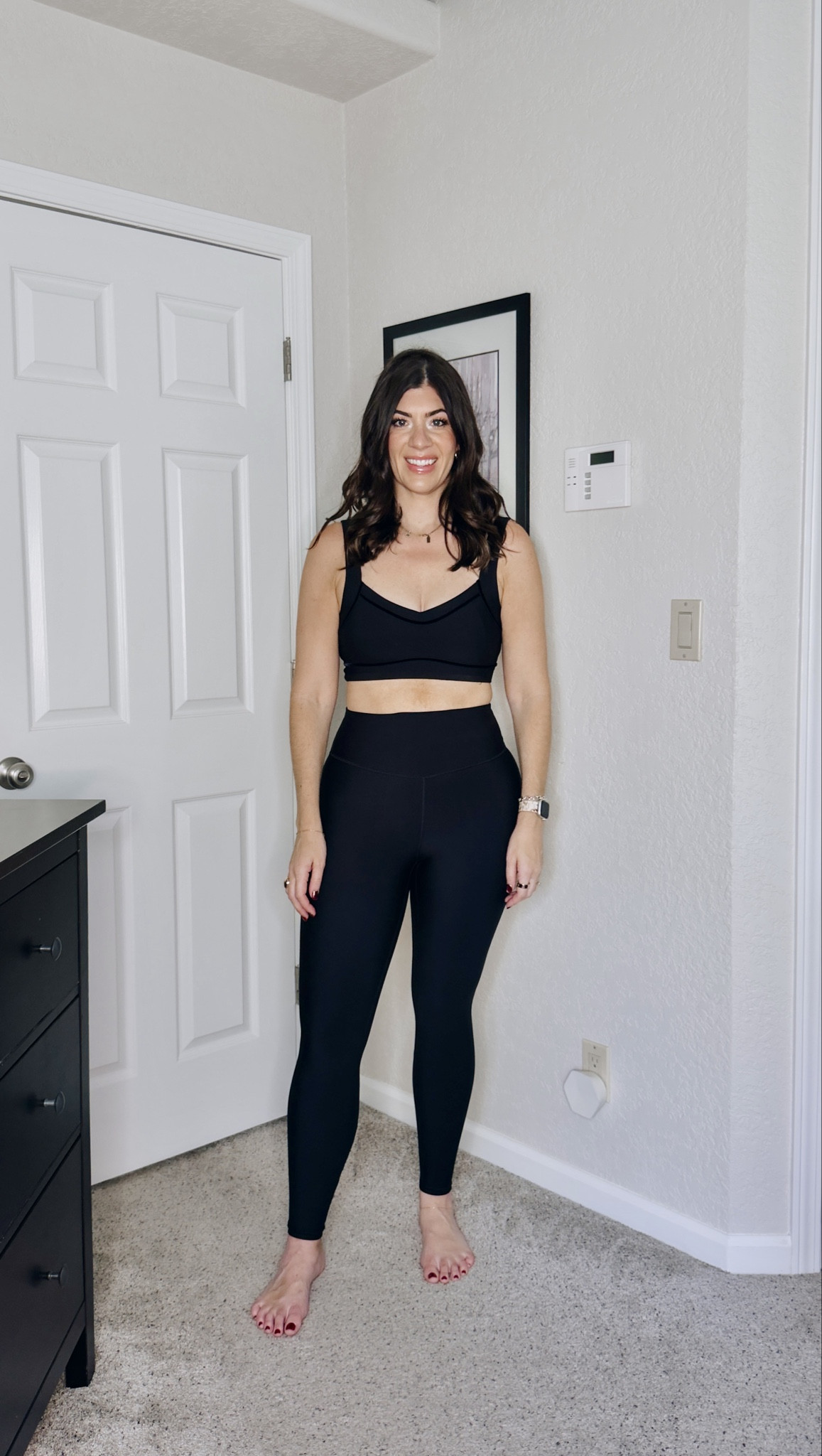 Abercrombie basics sale try on
In a medium sports bra and a medium long in compression leggings 

#LTKMidsize #LTKSaleAlert #LTKActive