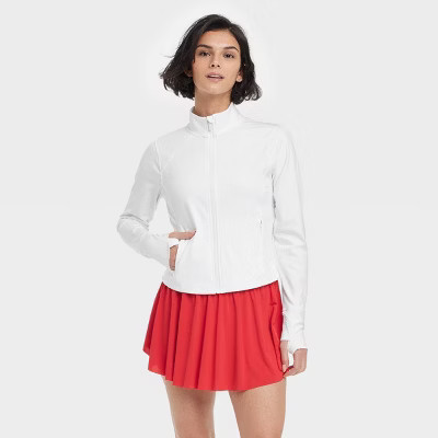 Women's Dynamic Flex Full Zip Jacket - All In Motion™ White M | Target
