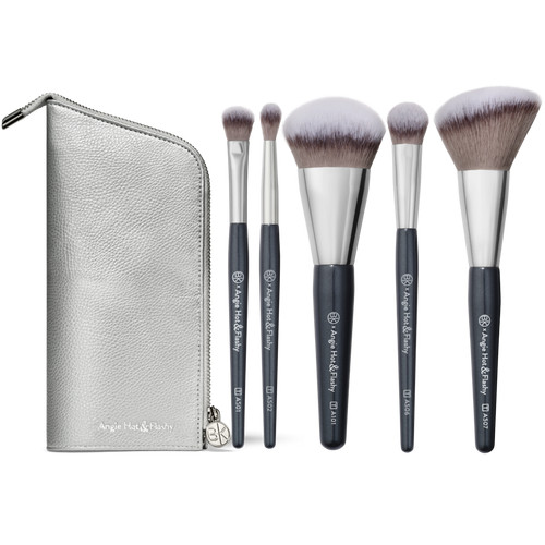 Angie Hot & Flashy Travel Brush Set with Faux Leather Pouch | Ulta