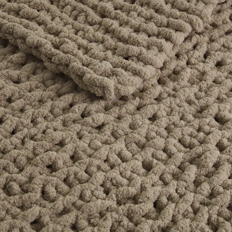 Darim Chenille Chunky Knit Throw | Wayfair North America