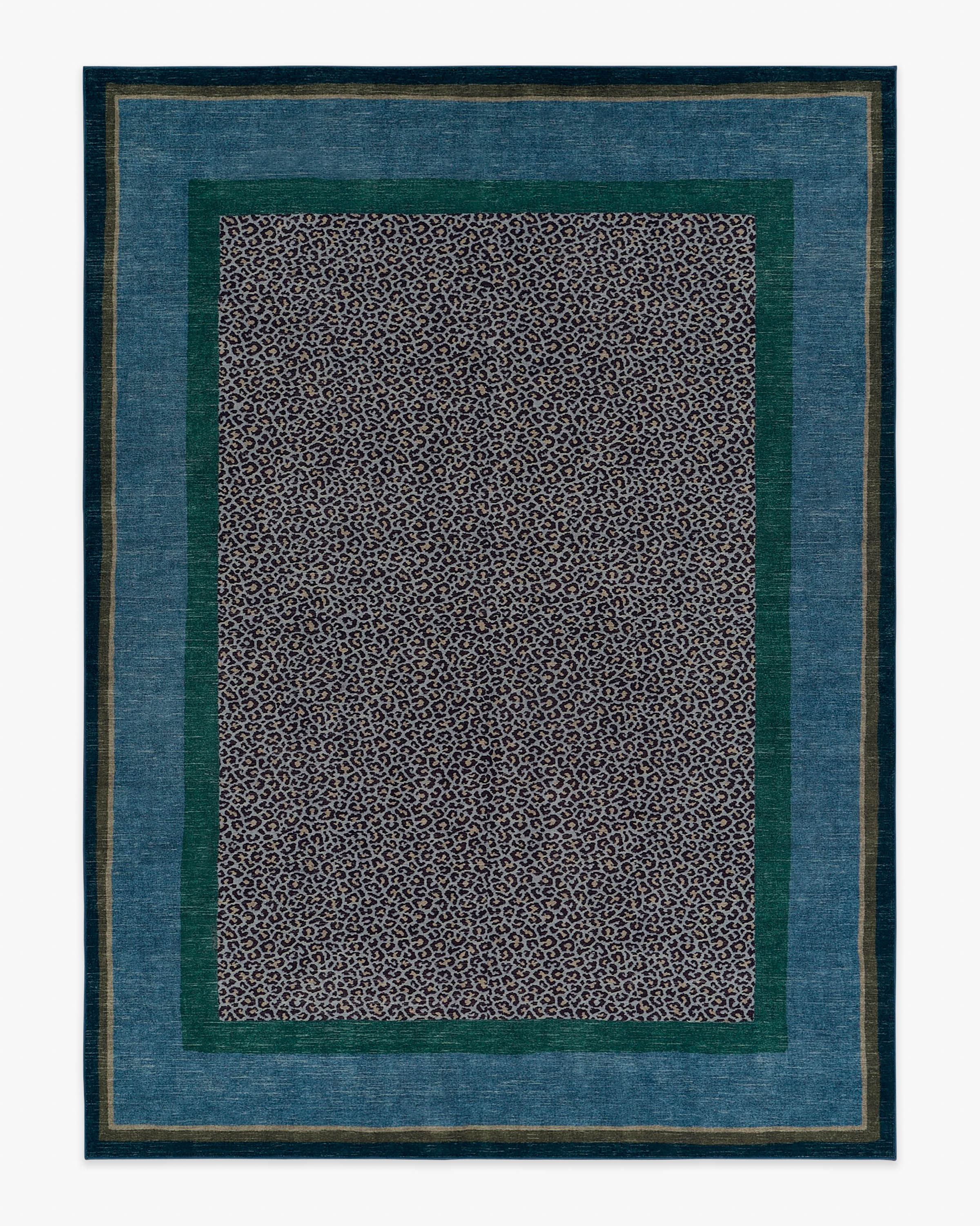 Panthera Blue & Green Rug by Scalamandr\u00e9 | Ruggable US | Ruggable