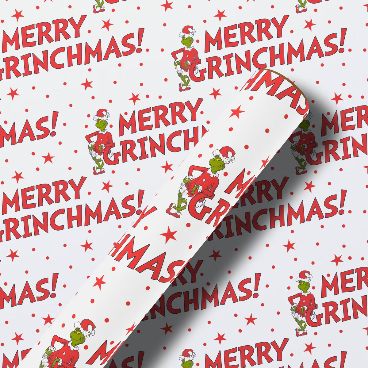 30" 25sq ft Christmas Roll Wrap Grinch | Target