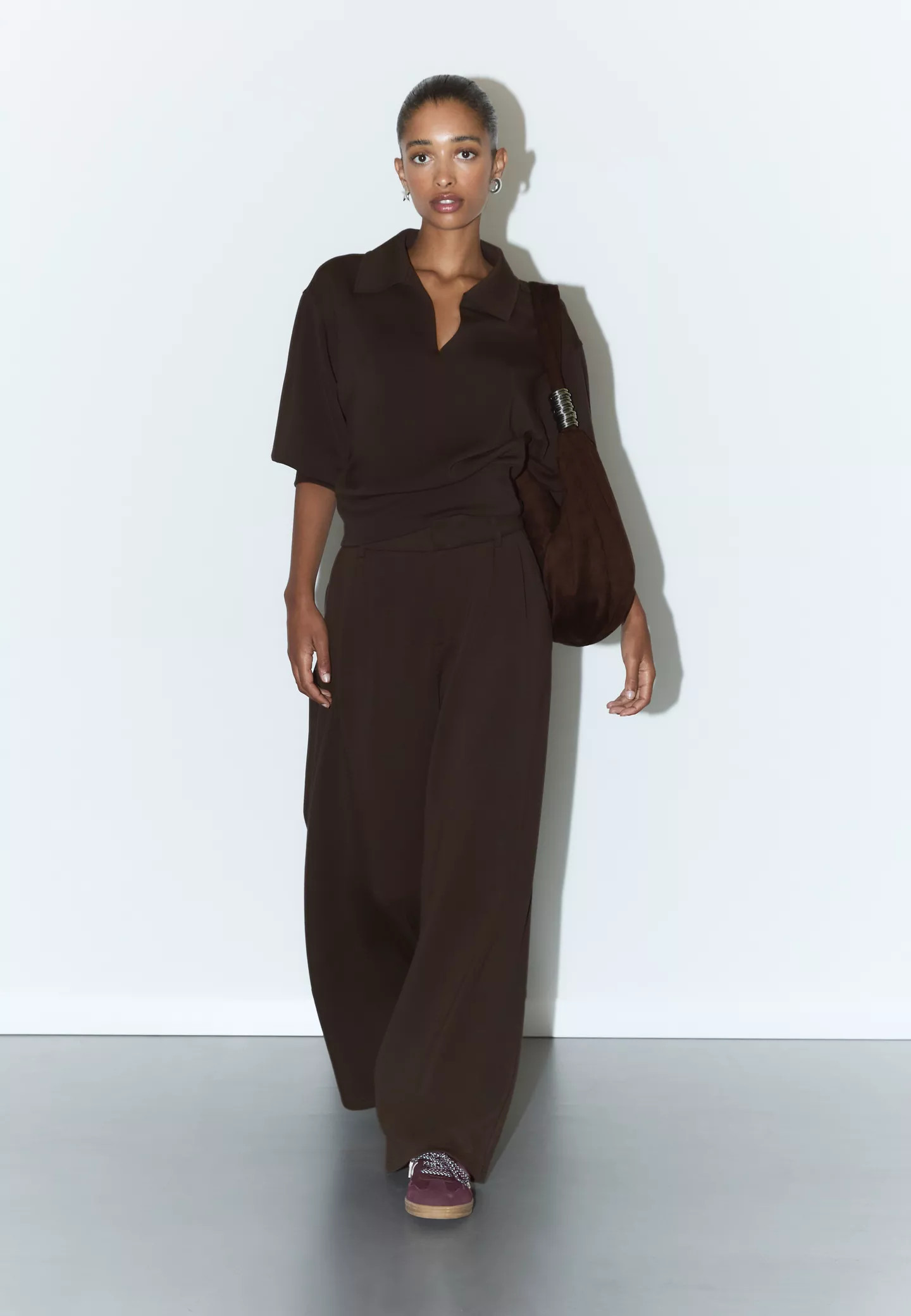 Soft-touch dress trousers - Women's See all | Stradivarius United Kingdom | Stradivarius (UK)