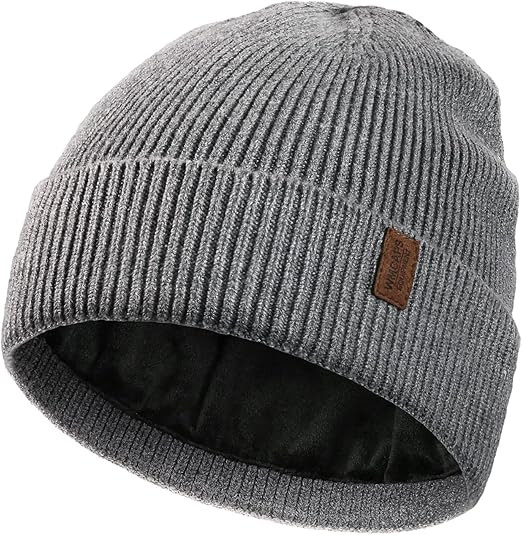 Wmcaps Winter Beanie for Men Women, Fleece Lined Beanie Soft Warm Knit Hat Ski Stocking Cuffed Ca... | Amazon (US)