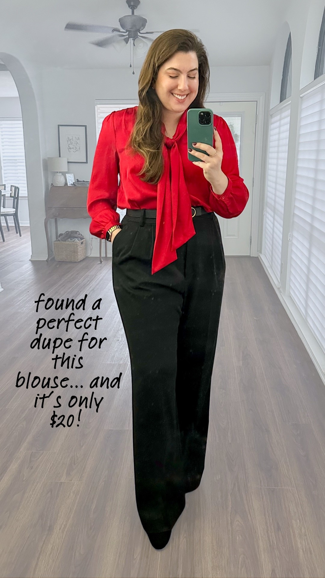 Looooove this blouse! 

Womens business professional workwear and business casual workwear and office outfits midsize outfit midsize style 

#LTKFindsUnder50 #LTKHoliday #LTKWorkwear