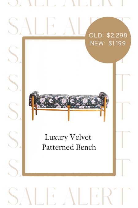 Check out this luxury patterned bench from Anthropologie!

Shop now! 
#bench #anthropologie #sale #salealert #decorativebench #floralfurniture #floral #home #furniture #modernseating #navy

#LTKxAnthro #LTKsalealert #LTKhome