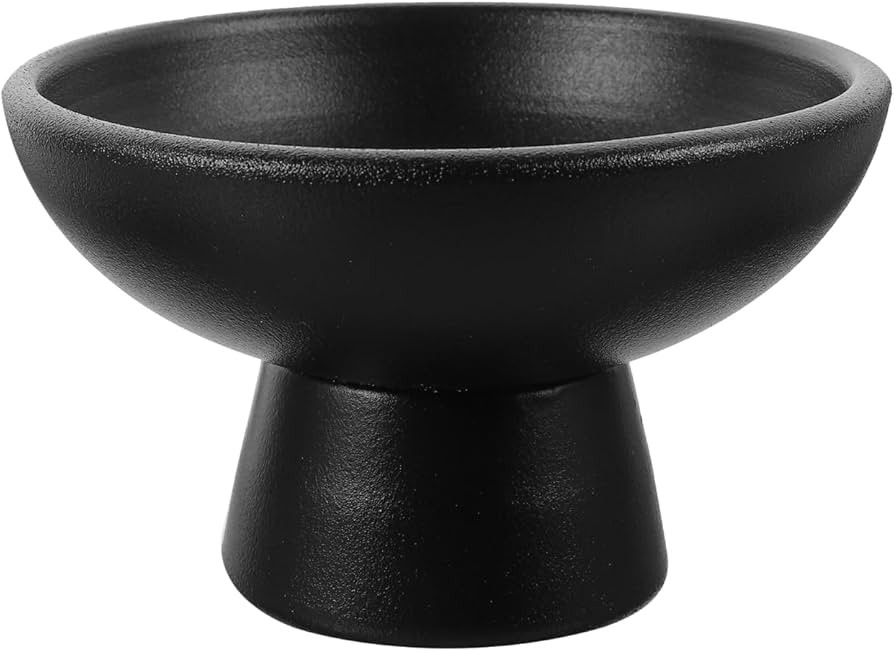 Yardwe Footed Ceramic Fruit Bowl, 5 Inch Round Snack Serving Tray Decorative Dessert Holder for D... | Amazon (US)