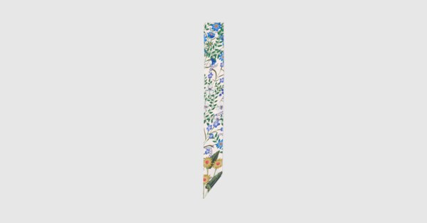 New Flora print silk neck bow | Gucci (US)