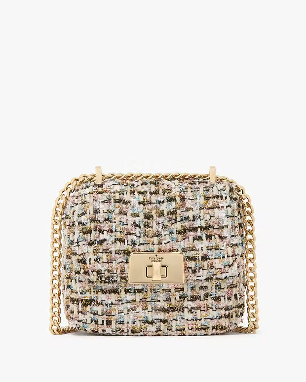 Carey Tinsel Tweed Micro Flap Crossbody | Kate Spade Outlet