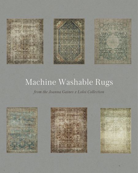 Machine washable rugs from the Magnolia Homes by Joanna Gaines x Loloi Collection

#LTKhome
