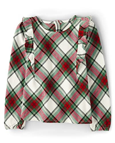 Gymboree,and Toddler Printed Long Sleeve Shirts,Christmas Plaid,4T | Amazon (US)