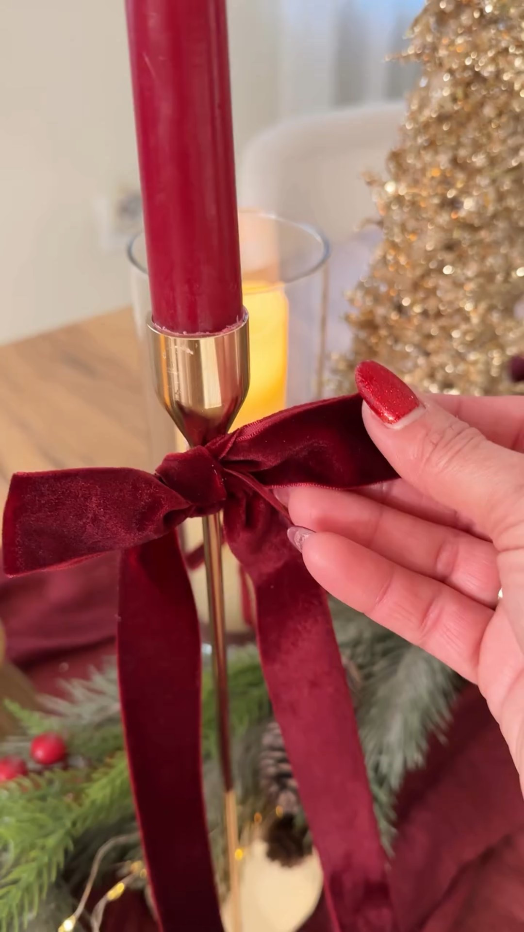 This Christmas table came together so effortlessly ✨🎄

Soft textures, burgundy and gold tones, bows + candlelight = instant holiday magic 🎄🤍

If you love an elegant, cozy Christmas table like this, you’ll LOVE these details.

👇 Comment SHOP and I’ll DM you all the links

christmas table setting, holiday table decor, christmas tablescape, elegant christmas table, luxury holiday decor, neutral christmas decor, cozy christmas table, christmas dining table decor, holiday hosting decor, christmas home decor ideas, amazon christmas decor, holiday table elevated, christmas decor 2025, elegant holiday tablescape, neutral glam christmas

#christmastablescape #holidaytabledecor #christmasdecorideas #eleganthomedecor #holidaydecorinspo

#LTKHome #LTKHoliday #LTKSeasonal