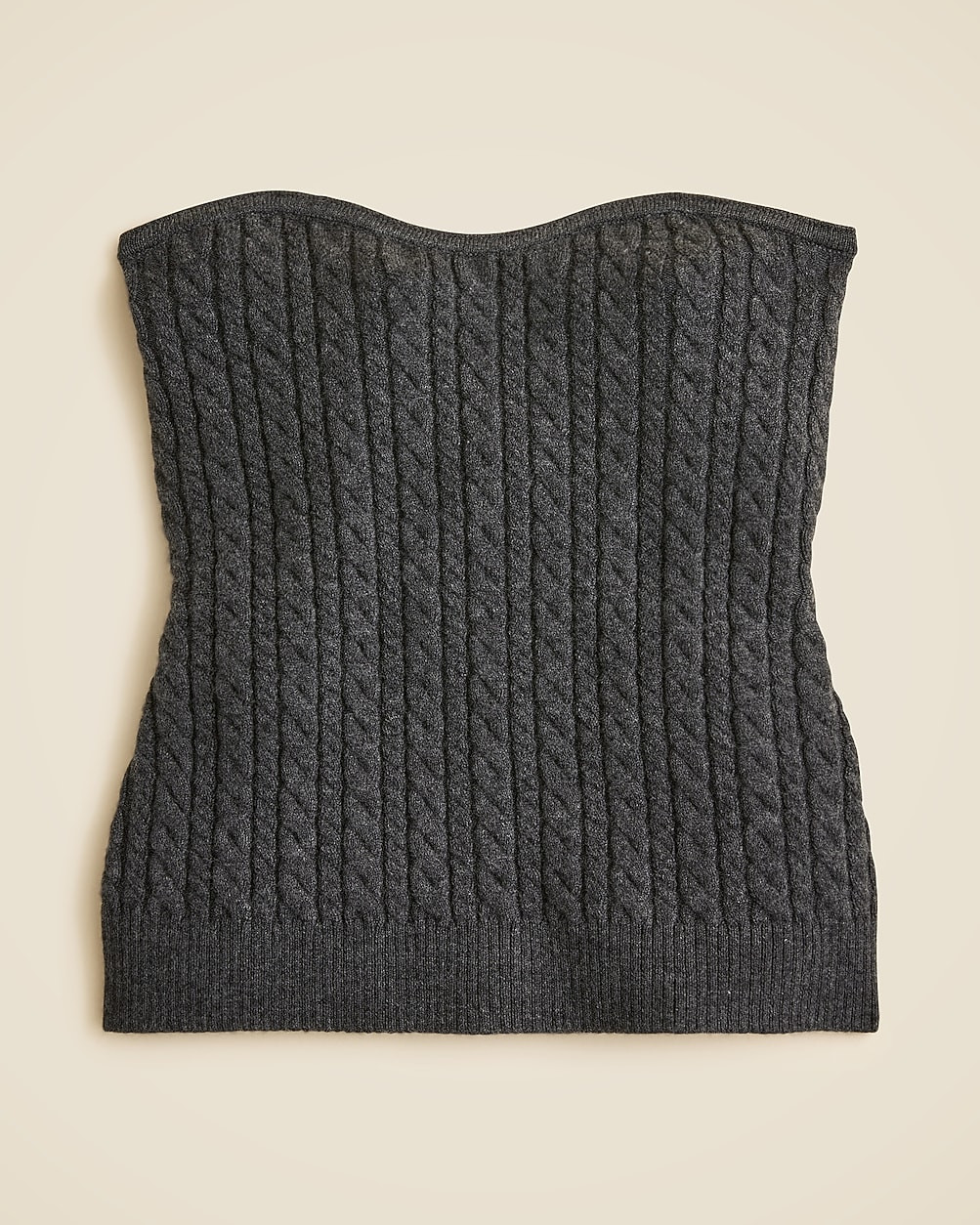Cable-knit tube top in merino wool | J. Crew US