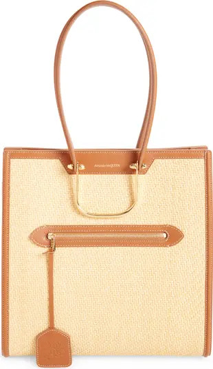 Alexander McQueen The Tall Story Raffia Tote | Nordstrom | Nordstrom
