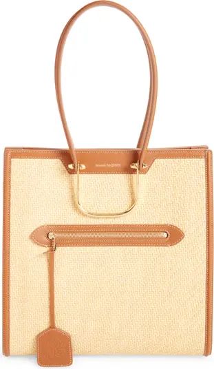 Alexander McQueen The Tall Story Raffia Tote | Nordstrom | Nordstrom