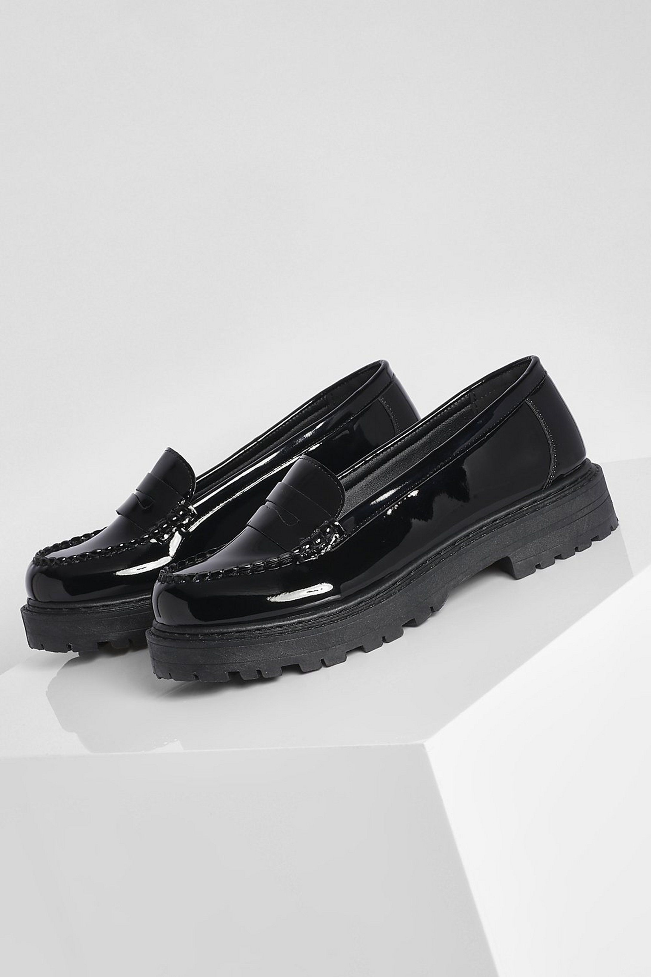 Wide Fit Chunky Loafers | Boohoo.com (NL)