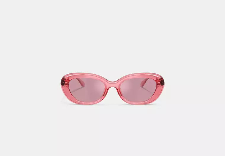 C Hardware Round Sunglasses | Eyewear | Coach | COACH® | Coach (US)