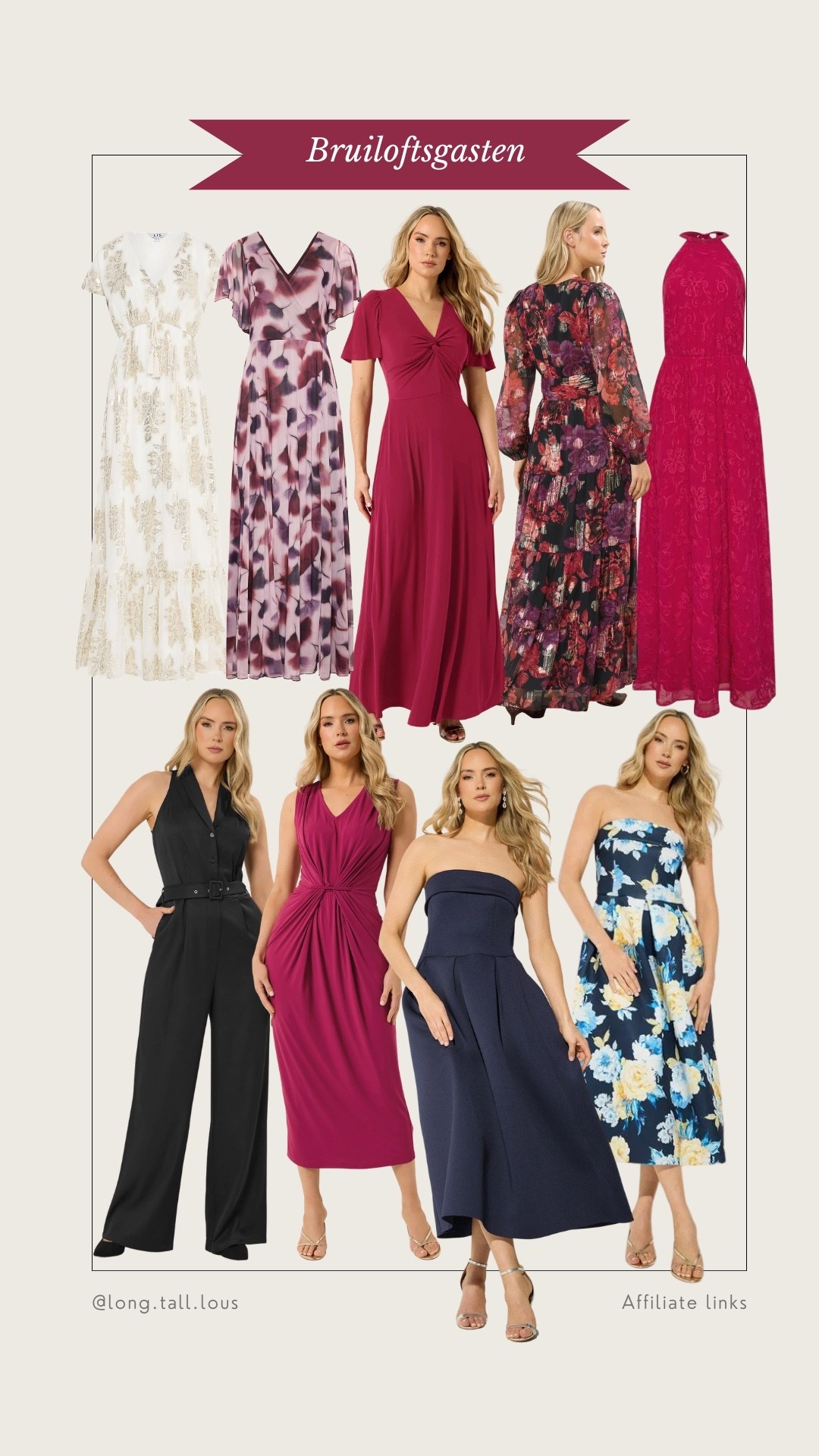 Outfit inspiratie voor bruiloftsgasten. Allemaal specifiek voor langere vrouwen. 

Wedding, bruiloft, occasion wear


#LTKnederlands #LTKwedding #LTKeurope