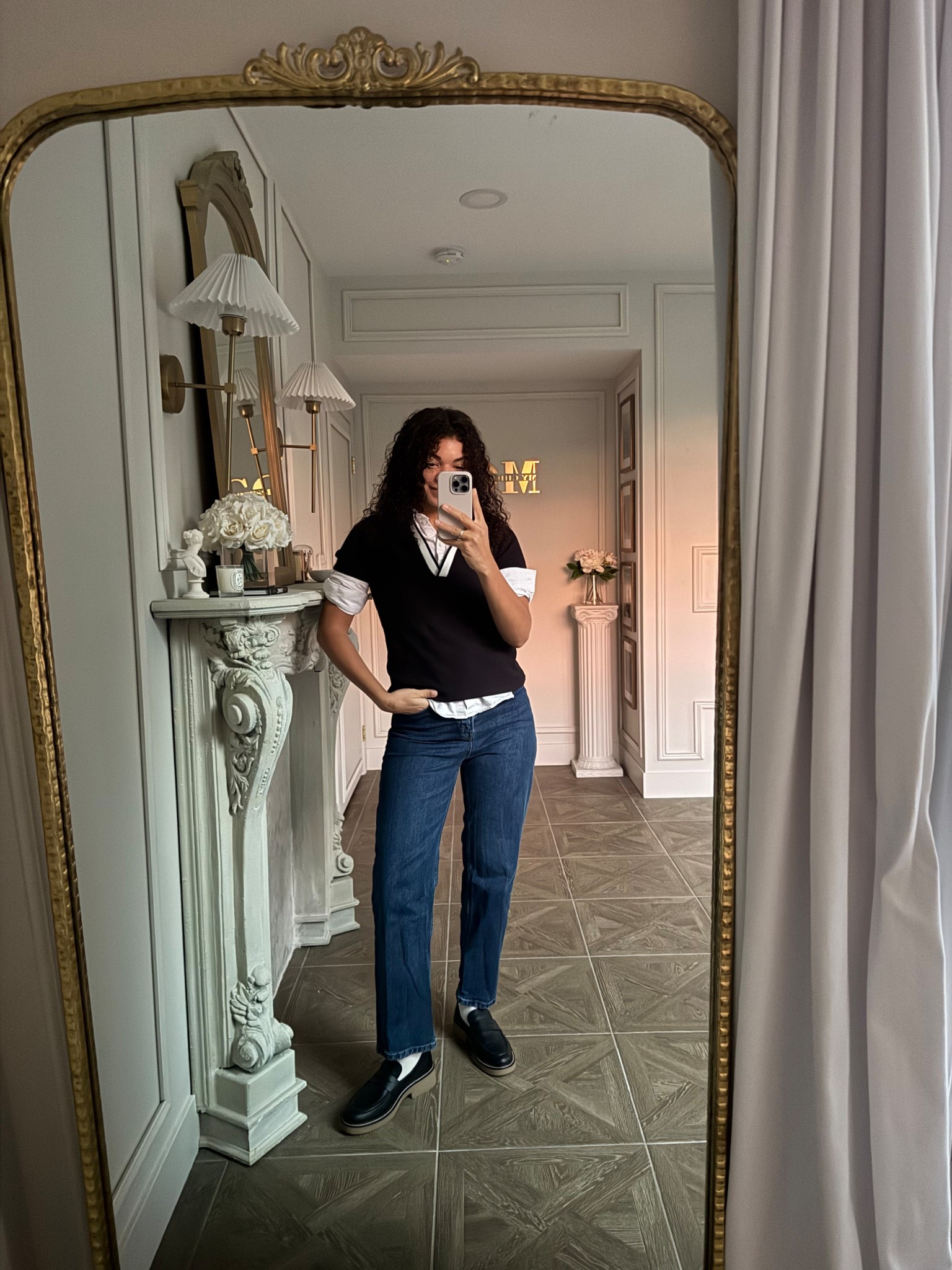 For fun fall layering, pair an Oxford/button up shirt with a short sleeve polo shirt. Scrunch and tuck the sleeves under your polo shirt for a preppy touch. Complete the outfit with jeans and loafers!

#LTKStyleTip #LTKSeasonal