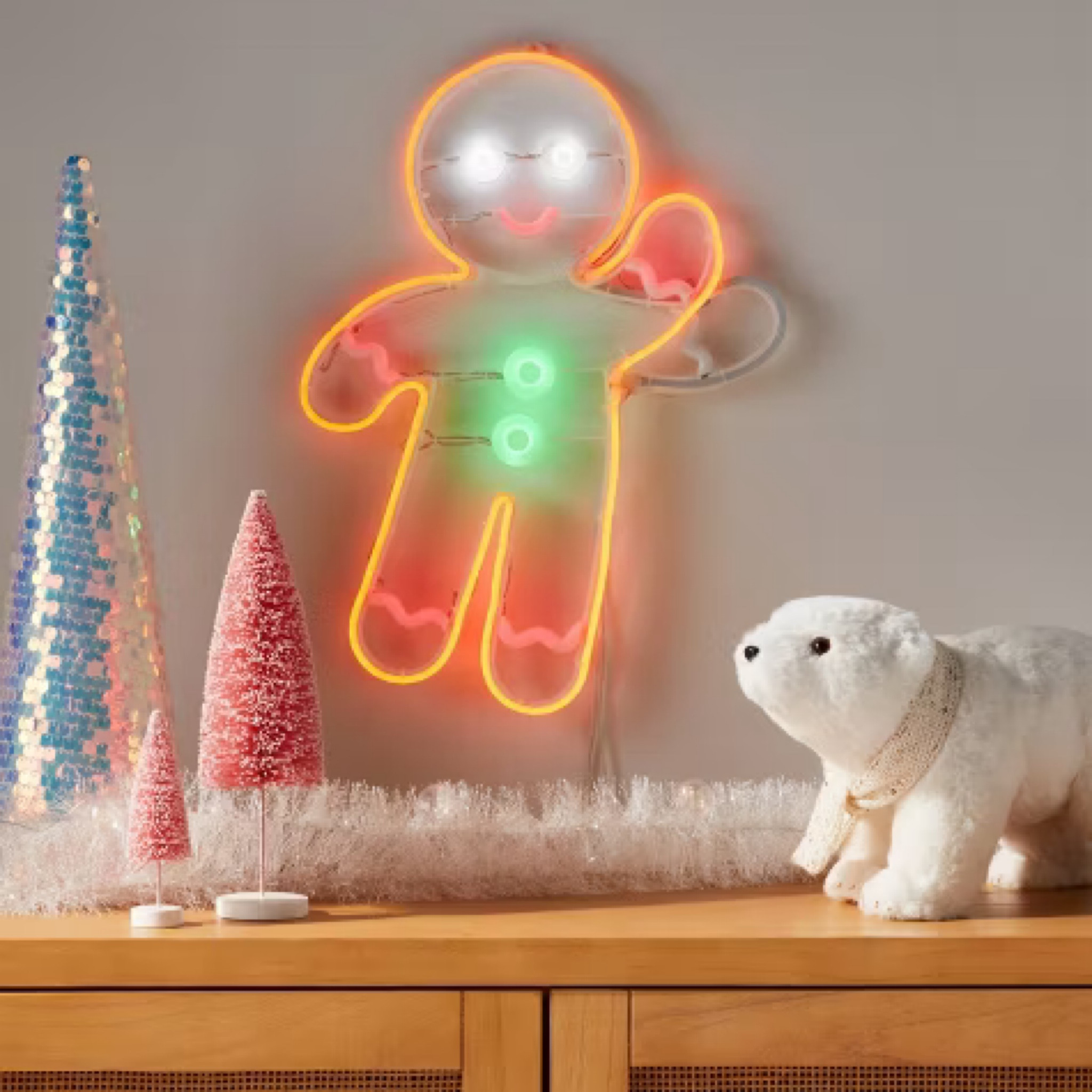 Target ✨ NEW Christmas Wondershop animated waving gingerbread neon light decor 

#LTKSeasonal #LTKFindsUnder50 #LTKHome