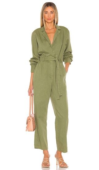 Hendrix Jumpsuit in Green Mile | Revolve Clothing (Global)