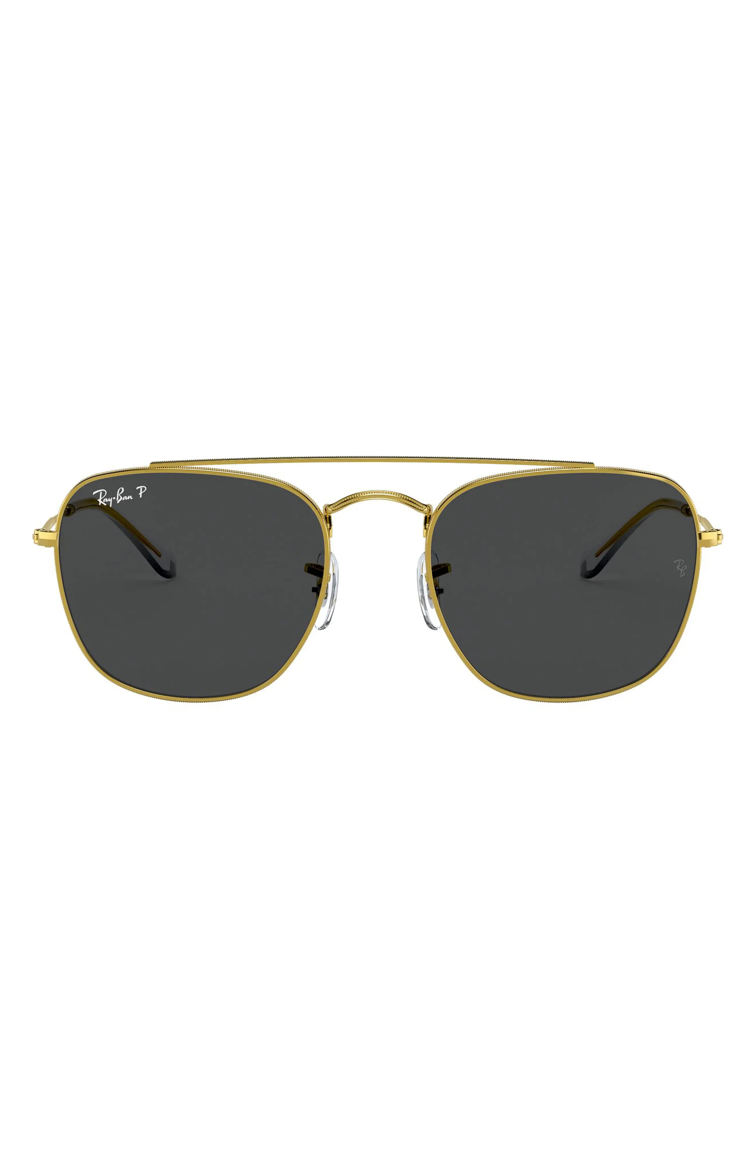 Ray-Ban 51mm Polarized Square Sunglasses - Legend Gold/ Black | Nordstrom