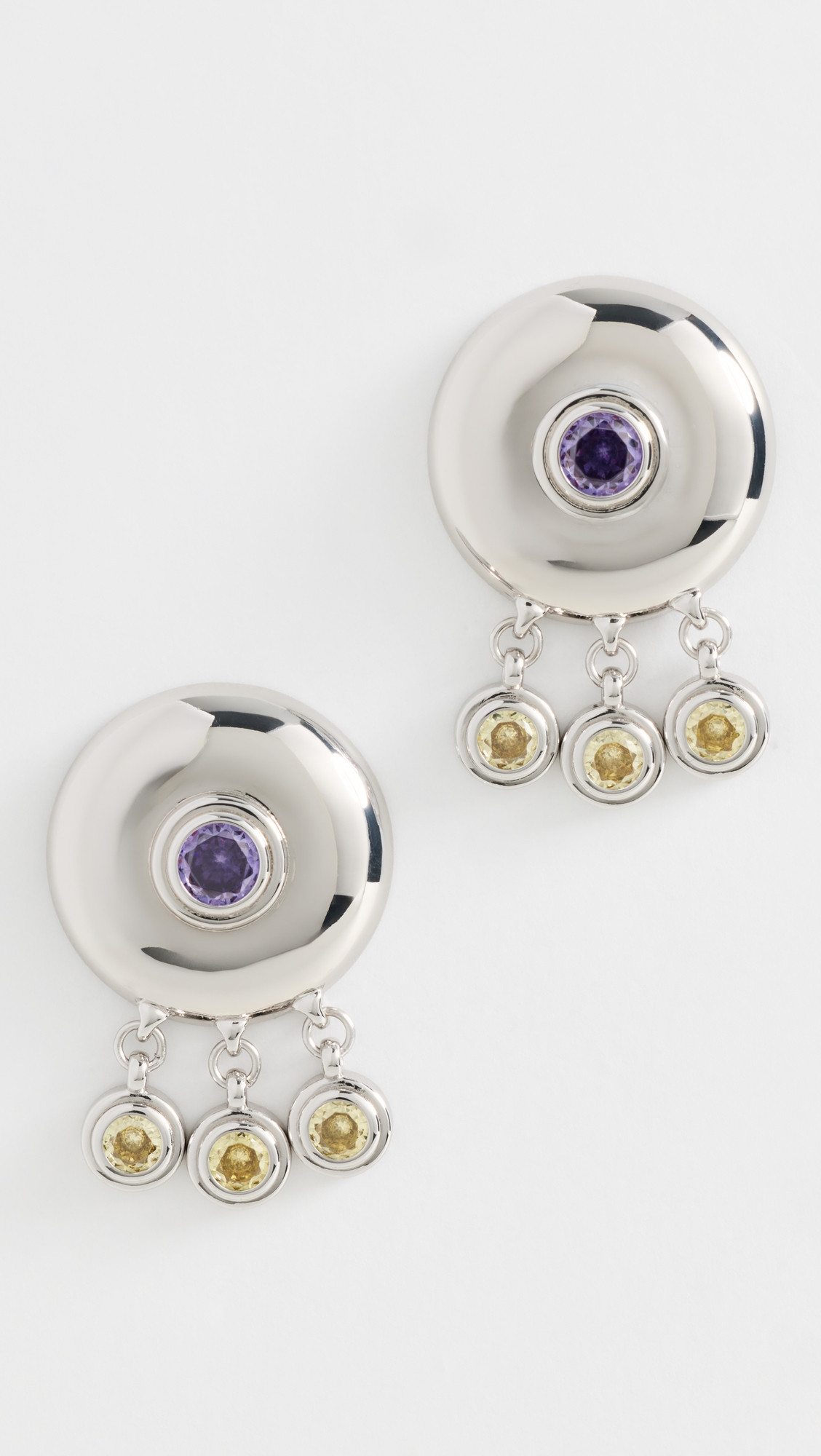 The Cleopatra Shaker Studs - Silver | Shopbop