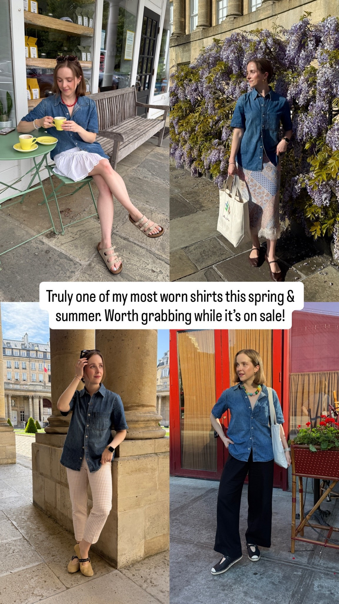 Ways to style our favorite Aritzia denim shirt. Wearing xxs size down

#LTKSaleAlert