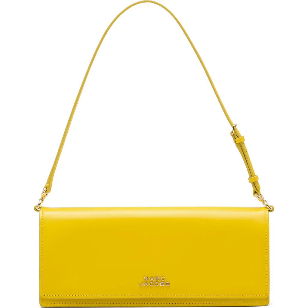 Marc Jacobs The Mirror Leather Shoulder Bag in Joy Yellow at Nordstrom | Nordstrom
