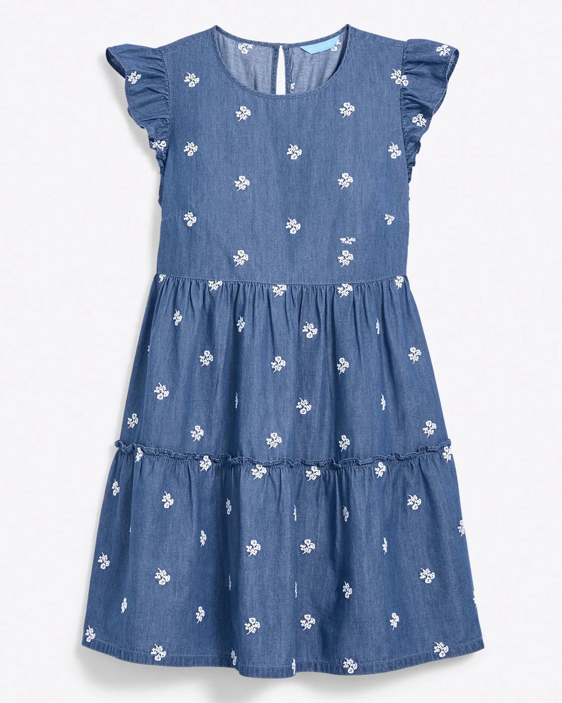 Crystal Dress in Embroidered Chambray | Draper James (US)