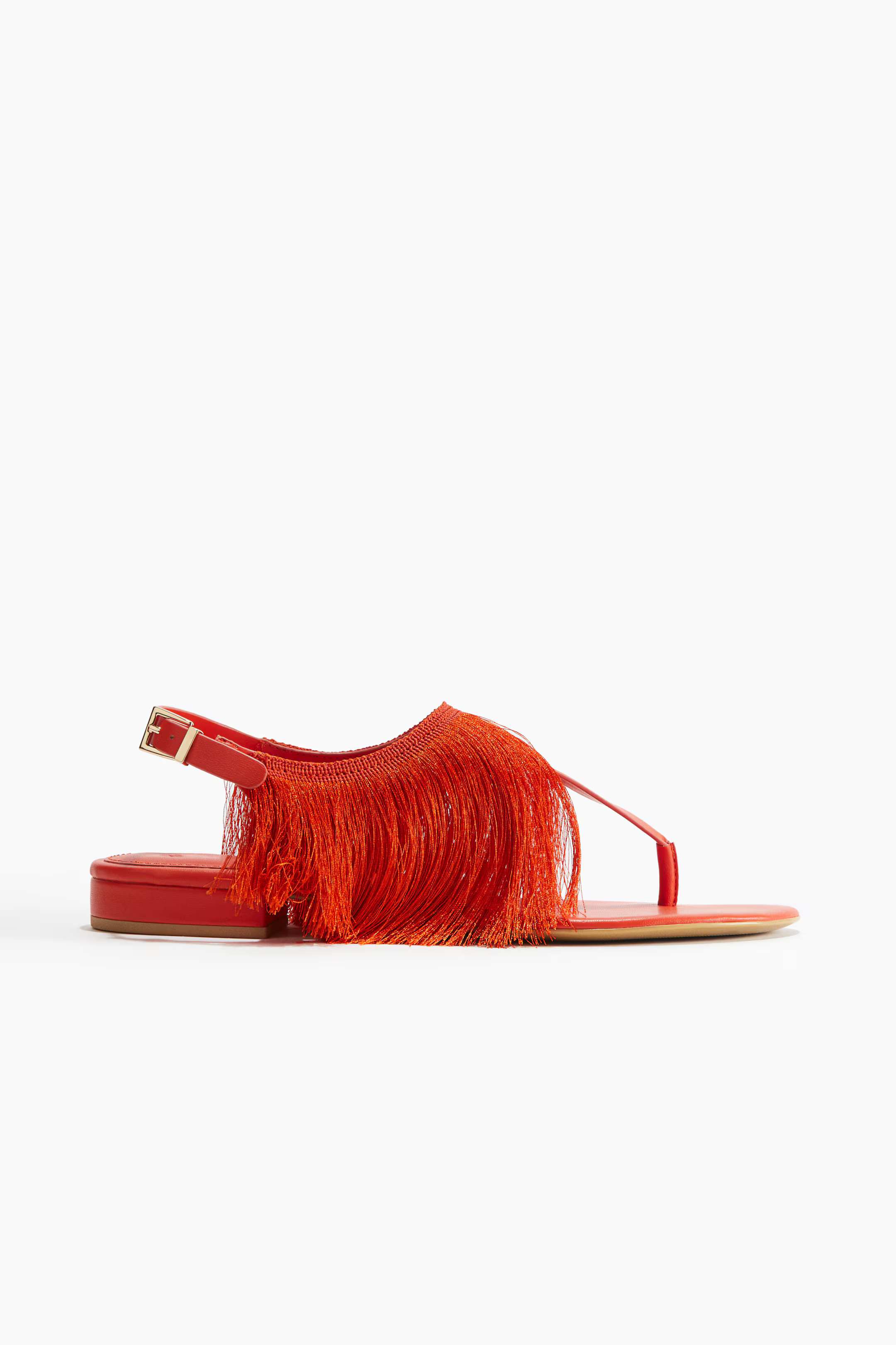 Fringe-Trimmed Sandals | H&M (US + CA)