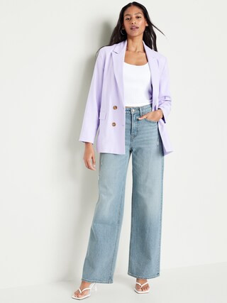 Curvy Extra High-Waisted Wide-Leg Jeans | Old Navy (US)