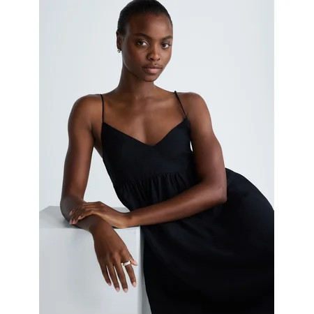 Scoop Women's and Women's Plus Flowy Maxi Dress, Sizes XS-4X | Walmart (US)