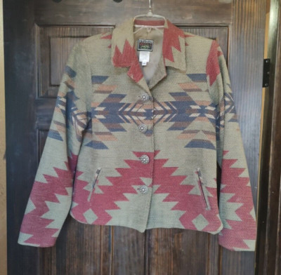 Vintage Studio West Med. Jacket w/Silver Concho buttons - southwestern, western | eBay US