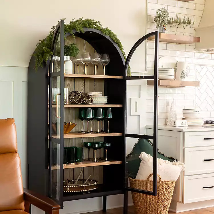 Two Tone Wood Arch Flynn Cabinet | Kirklands Home | Kirklands