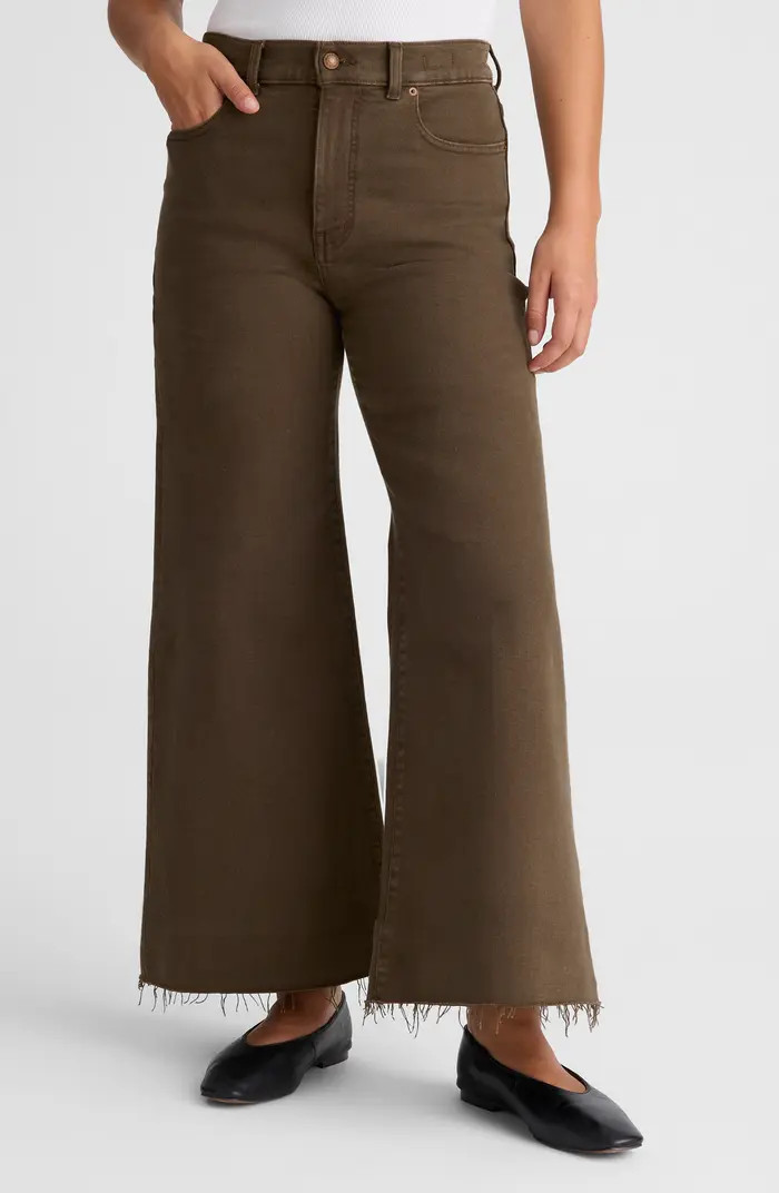 Madewell The Flare Wide Leg Crop Jeans | Nordstrom | Nordstrom