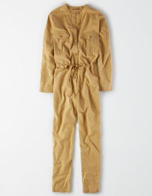AE Studio Tie Waist Utility Jumpsuit | American Eagle Outfitters (US & CA)