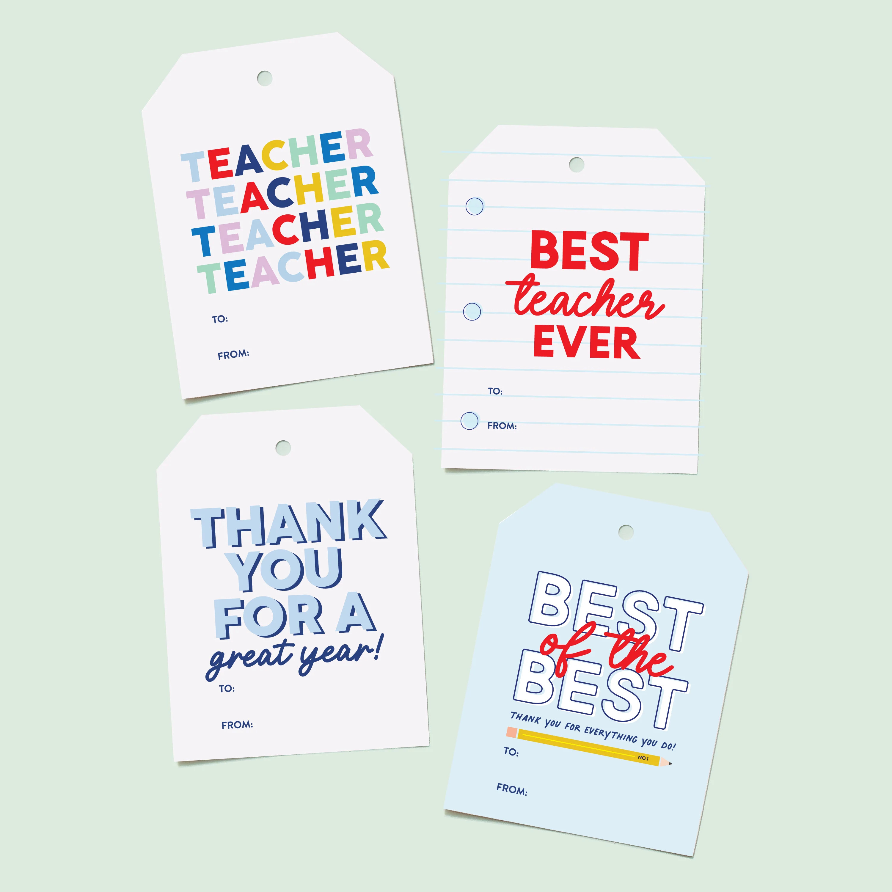 Mini Bag of Tags - Teacher/Back to School | Joy Creative Shop