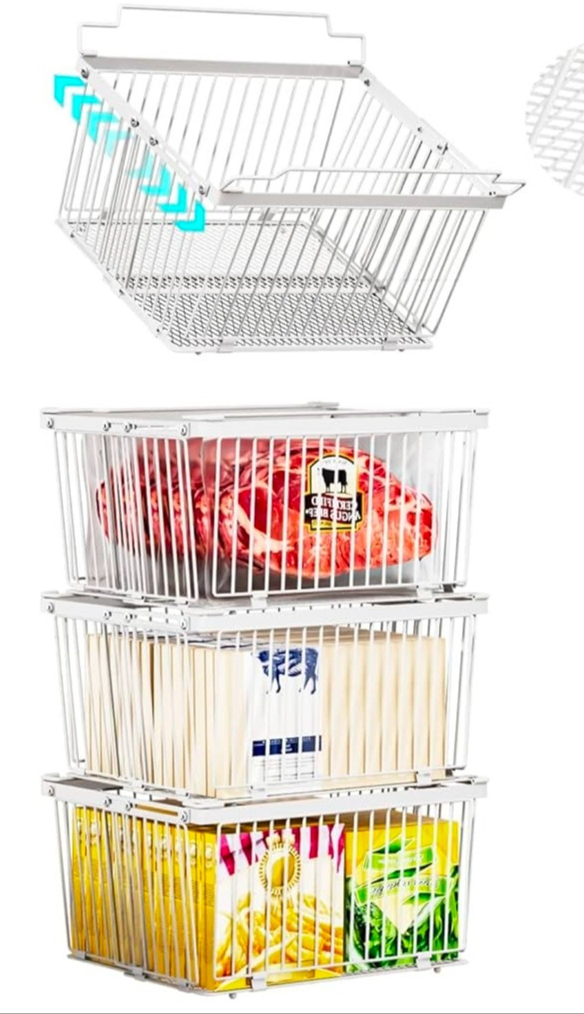 Adjustable Chest Freezer Storage Bins. Stackable Freezer Storage Bins.

#LTKHome