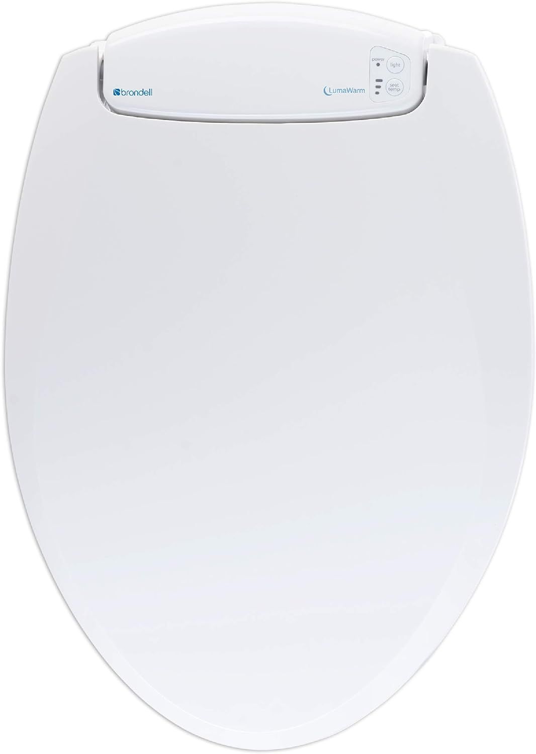Brondell L60-EW LumaWarm Heated Toilet Seat with Night Light, Three Temperature Settings, Gentle ... | Amazon (US)