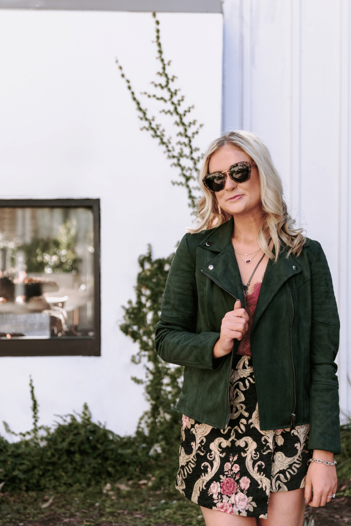 My favorite green faux suede jacket is part of the sale

#LTKSeasonal #LTKxNSale #LTKsalealert