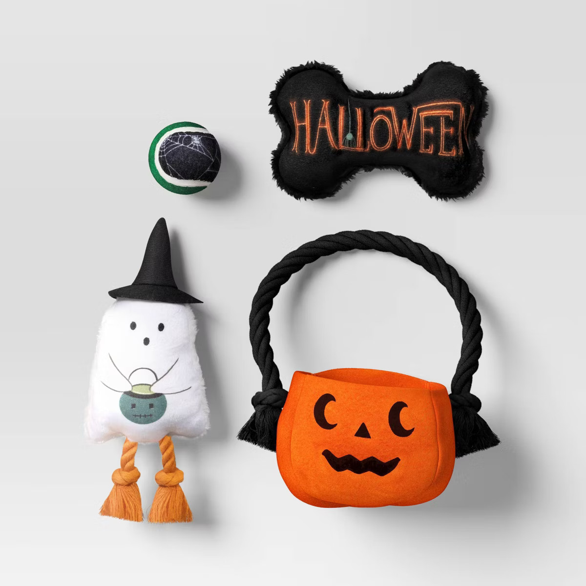 Halloween Trick or Treat Pail Bundle Plush Dog Toy Set - 4pc - Hyde & EEK! Boutique™ | Target
