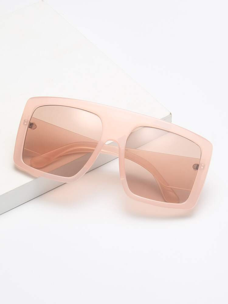 Flat Top Square Frame Sunglasses | SHEIN