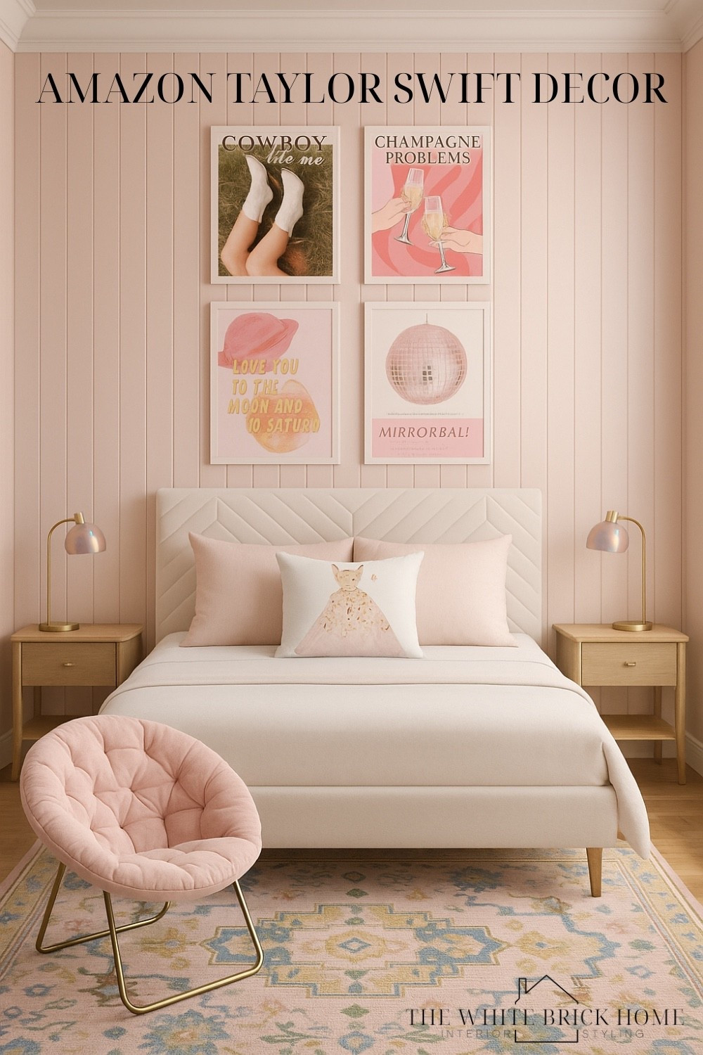 Affordable bedroom finds from Amazon for this Taylor swift inspired bedroom! 

Girls room, girls bedroom, kids room, kids bedroom, pink bedroom, Taylor swift, Taylor swift bedroom decor, Taylor swift room, Taylor swift gift ideas, Taylor swift bedroom decor, Taylor swift room design, Taylor swift bedroom ideas, girls room rug, girls room bed, girls room chair, girls room lamp, girls room design ideas, Amazon bedroom, Amazon bed, Amazon girls room furniture, home design, home decor, bedroom decor

#LTKHome #LTKKids #LTKGiftGuide