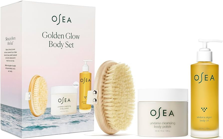 OSEA Golden Glow Full Size Body Set - Includes Full Size Undaria Algae Body Oil (5oz), Undaria Cl... | Amazon (US)