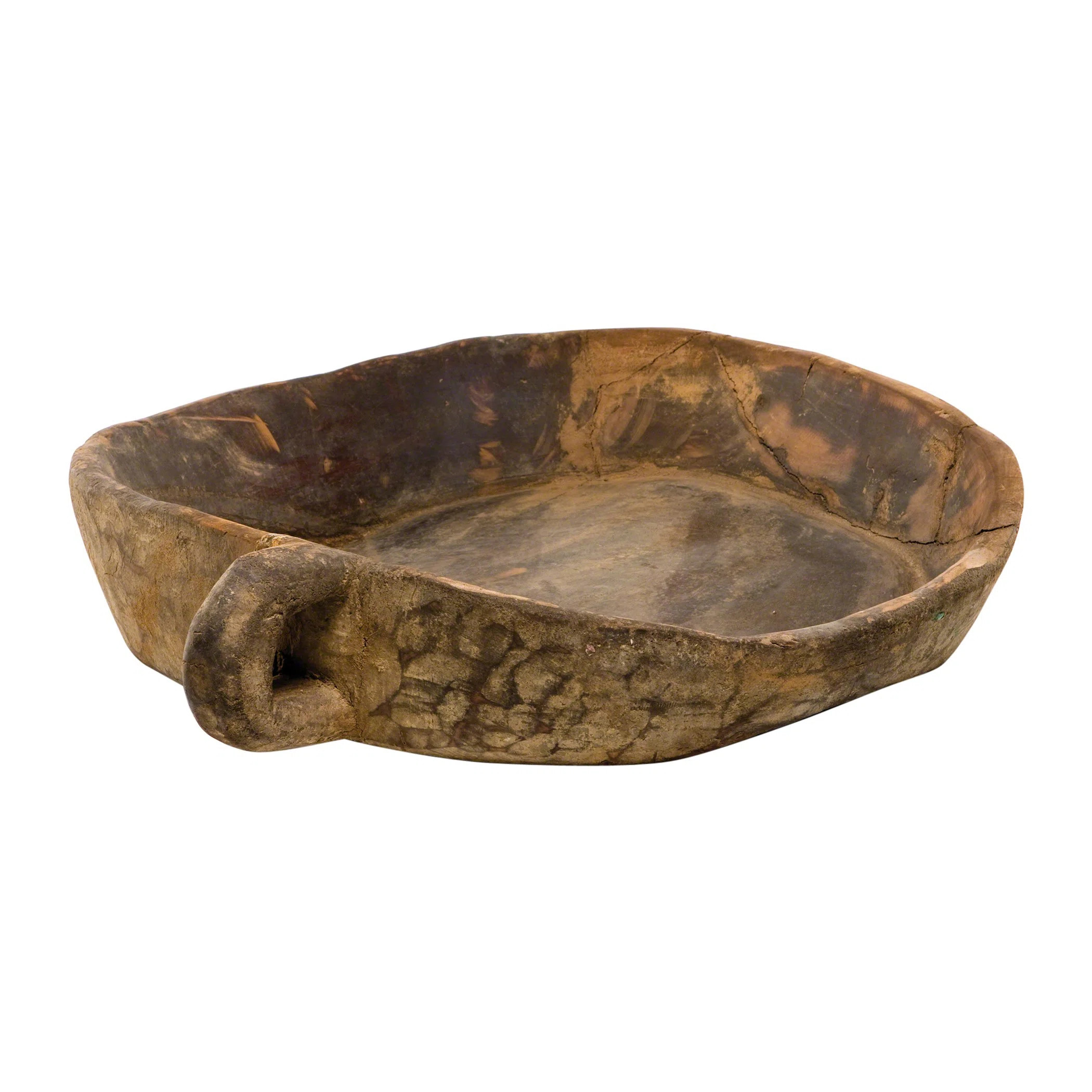 Global Views Wooden Tray Chapati Bowl-20" to 24'' | Wayfair | Wayfair North America