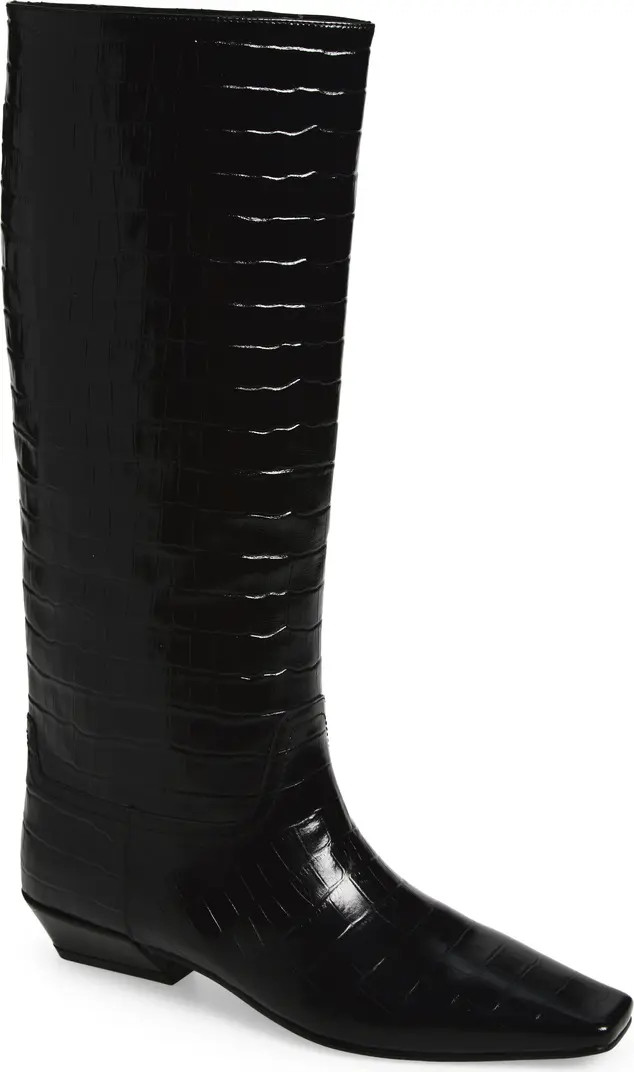 Jeffrey Campbell Croc Embossed Boot (Women) | Nordstrom | Nordstrom