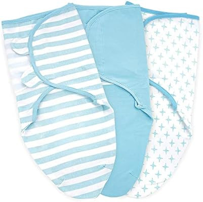 Baby Swaddle Blankets for Newborn Boy and Girl, Small/Medium 0-3 Months Old, 3 Set of Adjustable ... | Amazon (US)