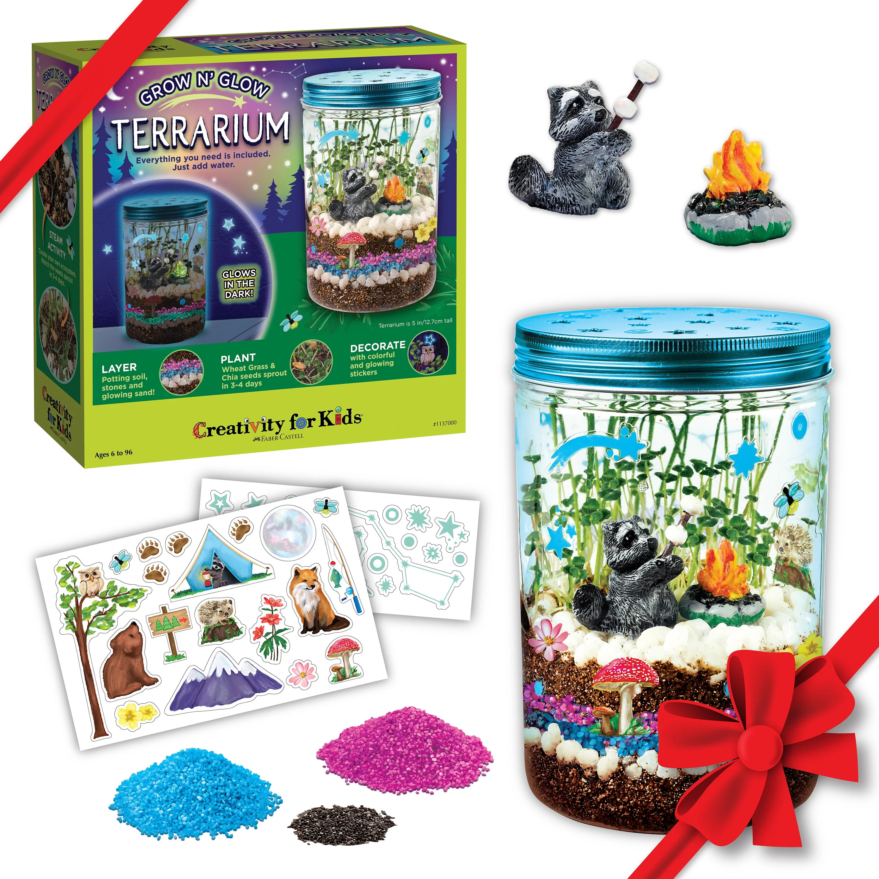 Creativity for Kids Grow N’ Glow Terrarium – Child Craft Activity for Boys and Girls | Walmart (US)